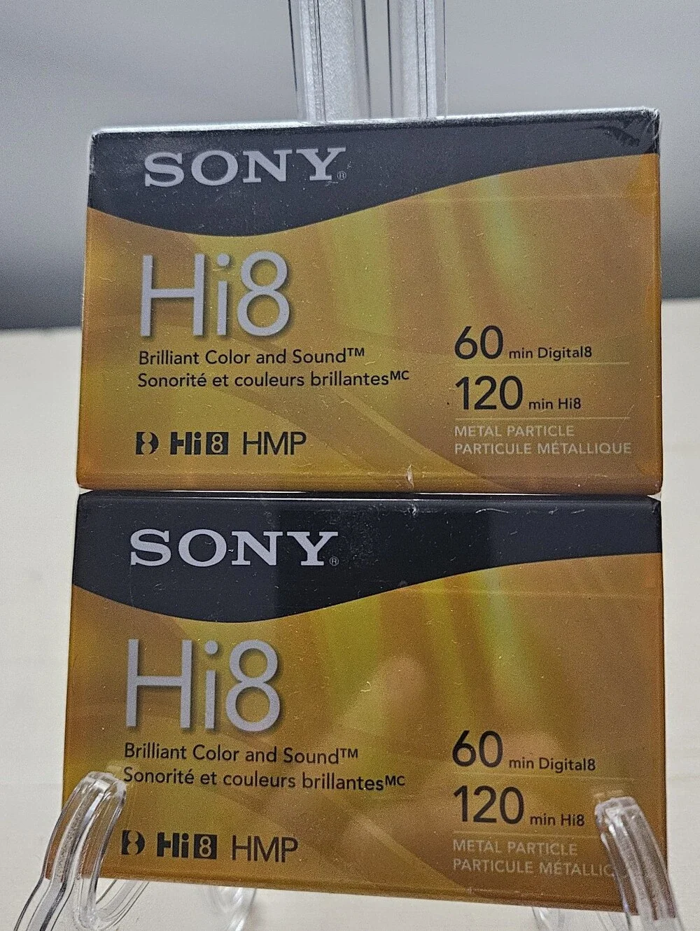 Sony Hi8 120 Min Digital8 60 Min HMP Metal Particle Video Tapes (2-Pack)